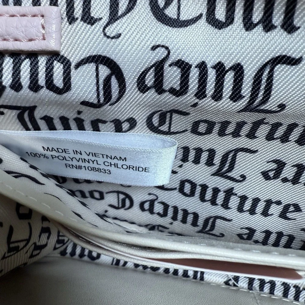Juicy‎ Couture Pink Wristlet/Clutch/Wallet with gold Chain